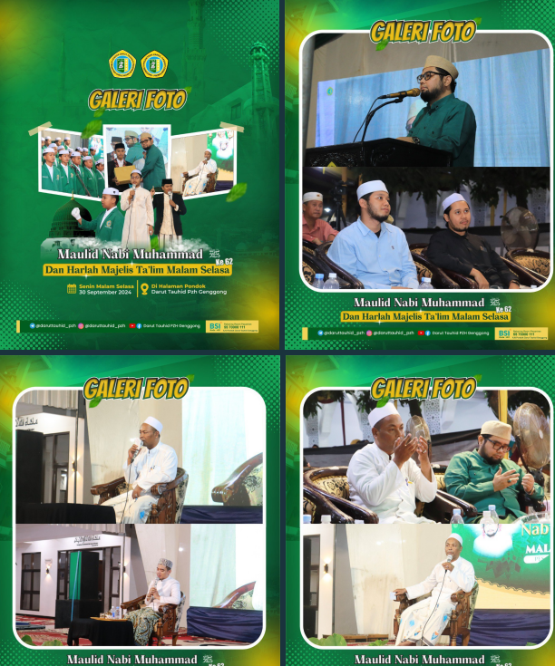 Pengajian Umum dalam Rangka Maulid Nabi Muhammad ﷺ & Harlah Majelis Ta'lim Malam Selasa Ke-62